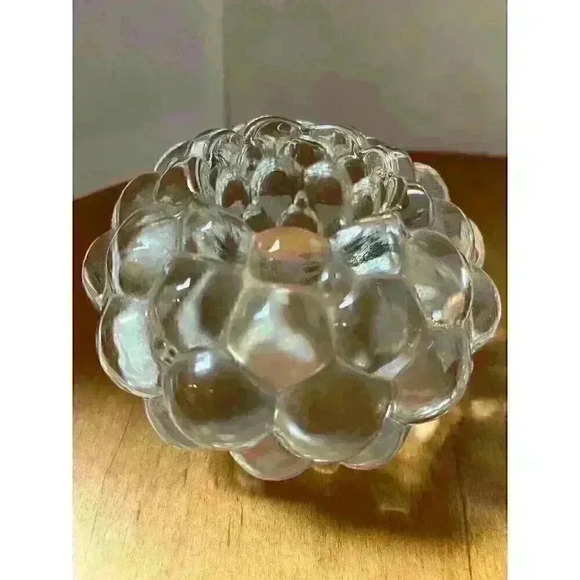 Orrefors Raspberry votive glass candleholders   Made in Sweden - Picture 2 of 4